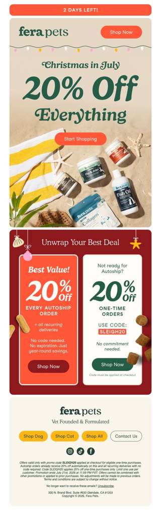 2 Days Left: Up to 20% Off Everything