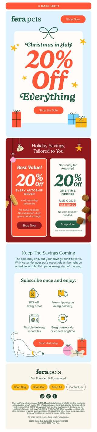 3 Days Left: 20% Off 🎅