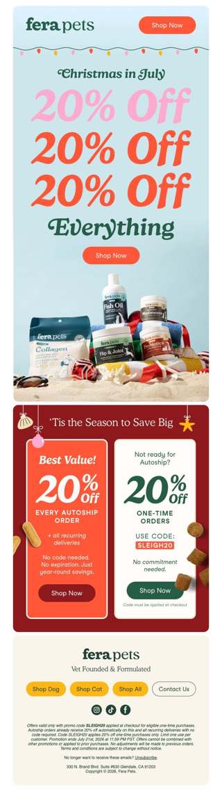 Don't Miss: 20% Off Sitewide