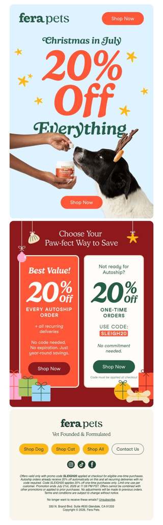 STILL ON: 20% Off Sitewide