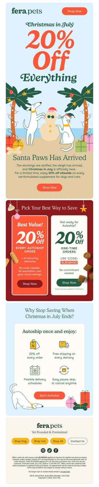 Santa Paws Is Here: 20% Off Sitewide 🎅🐾