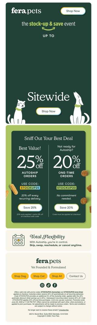 STILL ON: Up to 25% Off Sitewide