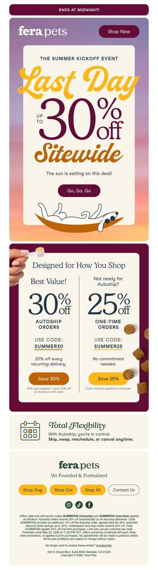 ‼️ Final Day: Up to 30% Off Sitewide