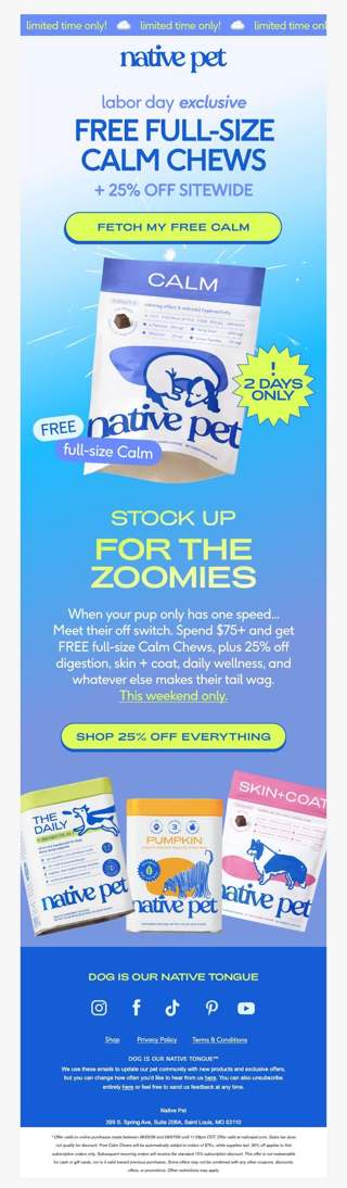 ⏰ 48 hours only: FREE Calm Chews