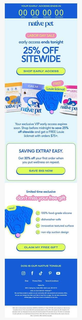 don't miss your VIP exclusive
