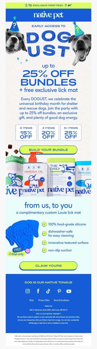 your pup's free gift has arrived
