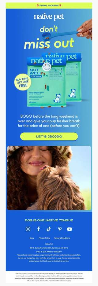 last call to BOGO