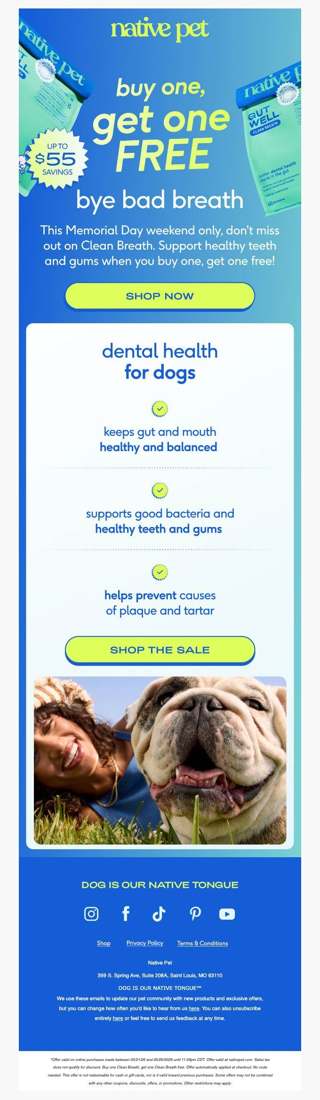 BOGO on Fresh Breath starts now