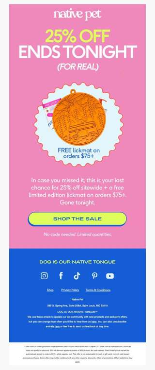 final hours of the extended sale