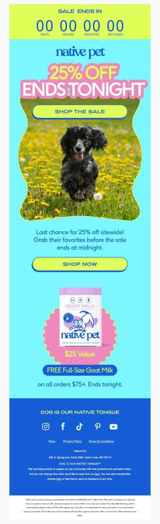 The Good Dogs Only Sale ends tonight ⏰