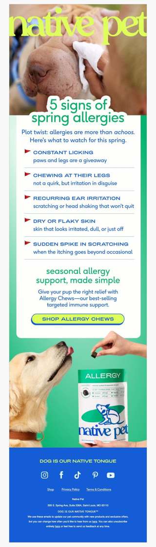 top allergy red flags 🚩