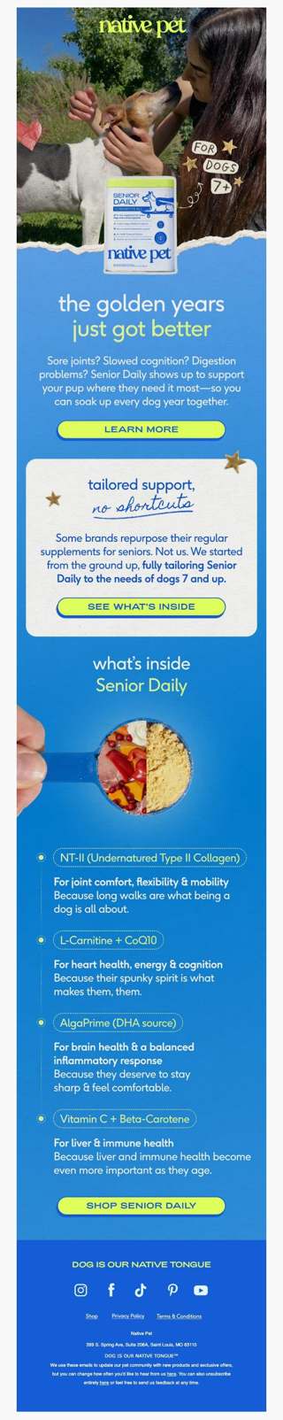 what's inside Senior Daily?