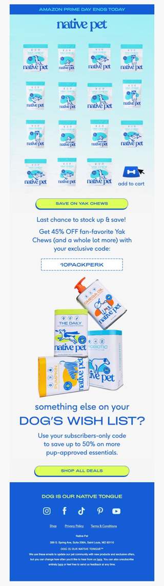 Amazon Prime Day ends TODAY 🚨