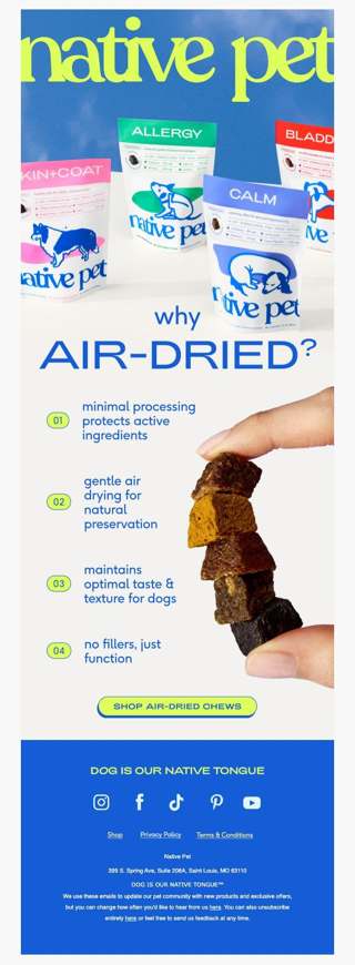 so… why do we air dry our supplements? 🤔