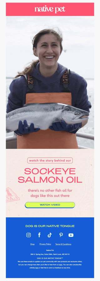 sockeye salmon oil, caught on film 🎣🎥