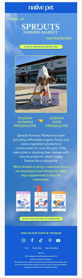 we’re now available at Sprouts! 🌱