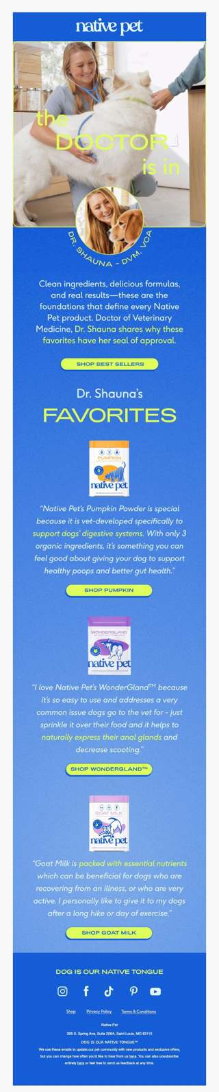we’re vet-recommended & fan favorited