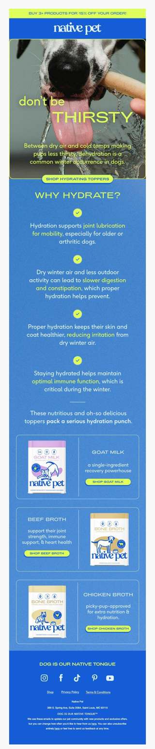 winter dehydration: it’s a thing