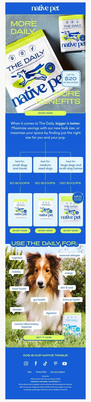 gimme, gimme more: BENEFITS!