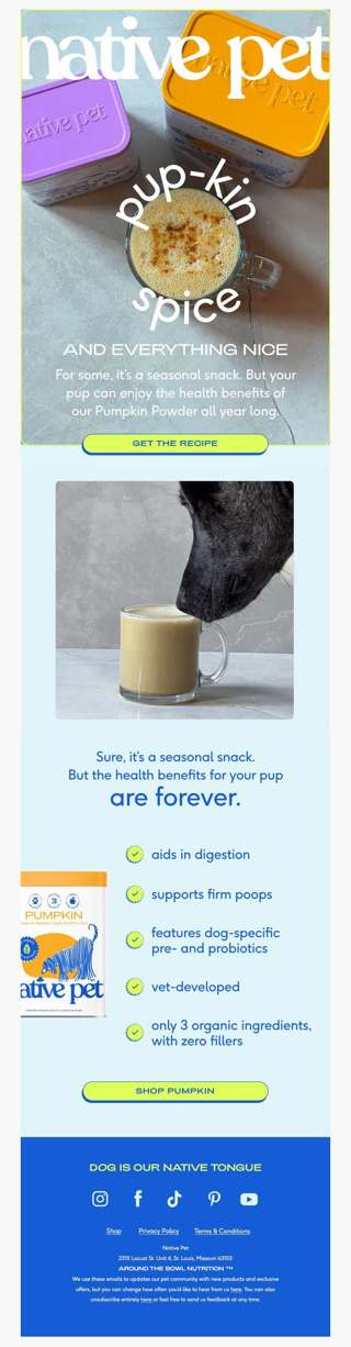 a PSL for your pup. yes, seriously.