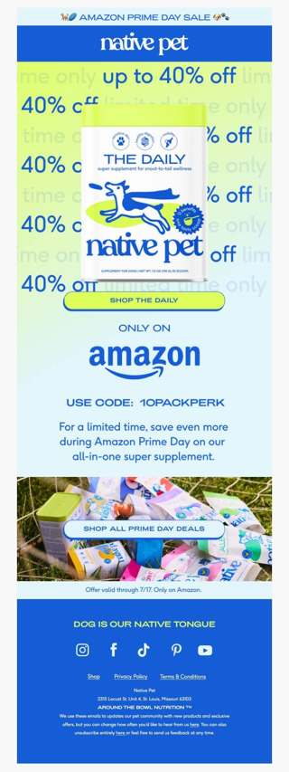 🏃RUN! prime day is on 🐾