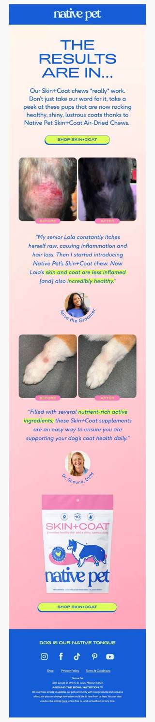 raise your paws for REAL results!