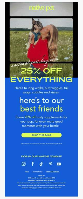25% OFF to celebrate your bestie