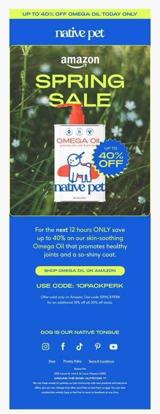 12 hours only! up to 40% off your favorite Omega Oil