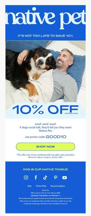 your next order is 10% off!