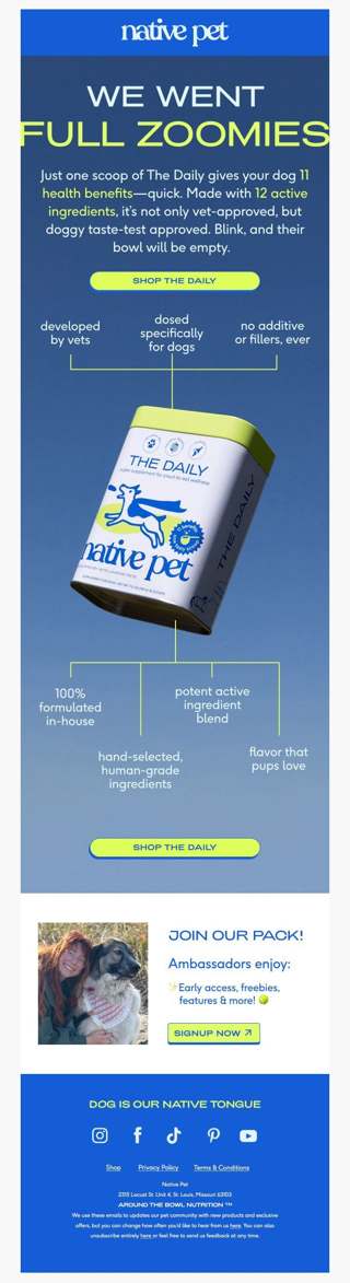 so many benefits. so many tail wags.