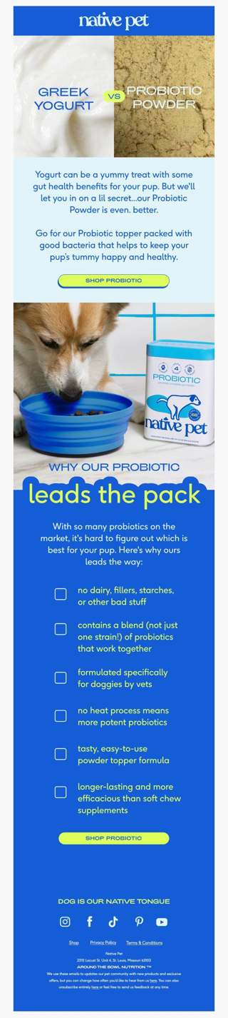 PSA: dogs need probiotics, too!