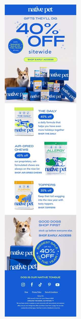 save up to 40% on what your pup really wants