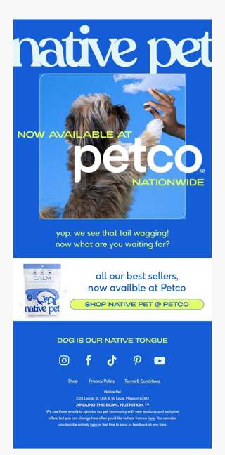 come find us at Petco