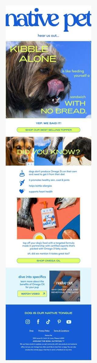 here's why your dog needs Omega Oil