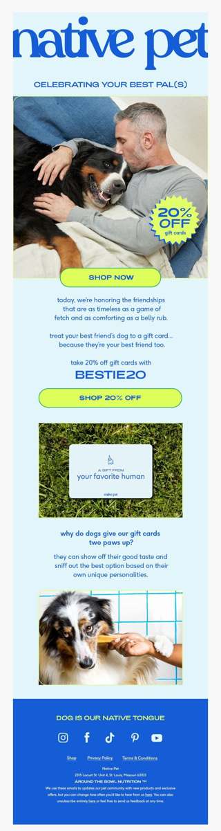 if dog’s could text they’d say happy BFF day!