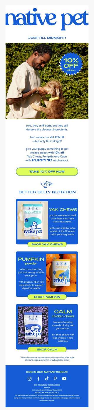 don’t miss our national puppy day promo