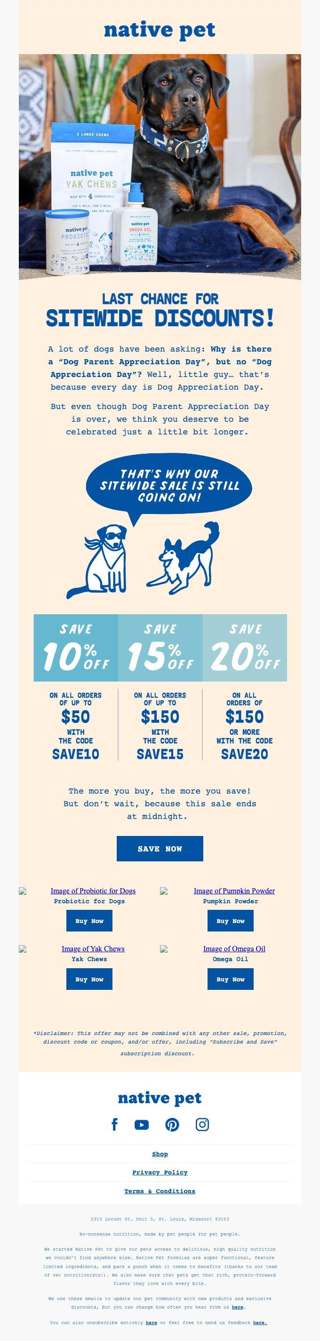 Our Sitewide Sale Ends Today!
