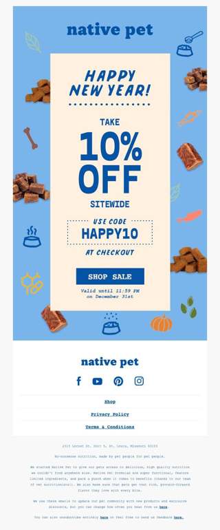 It’s The Last Sale of The Year!