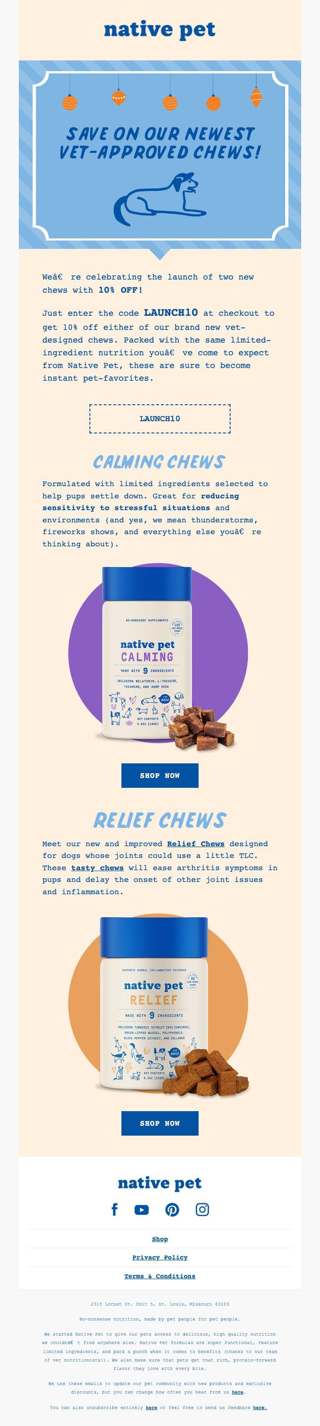 Choose your BRAND NEW CHEWS!
