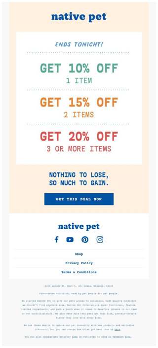 Don’t miss out on your deal!
