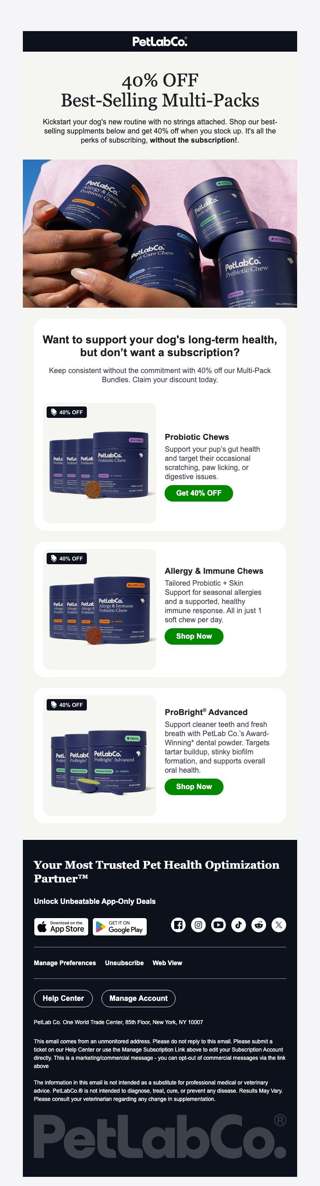 40% Off Best-Sellers - No Subscription!
