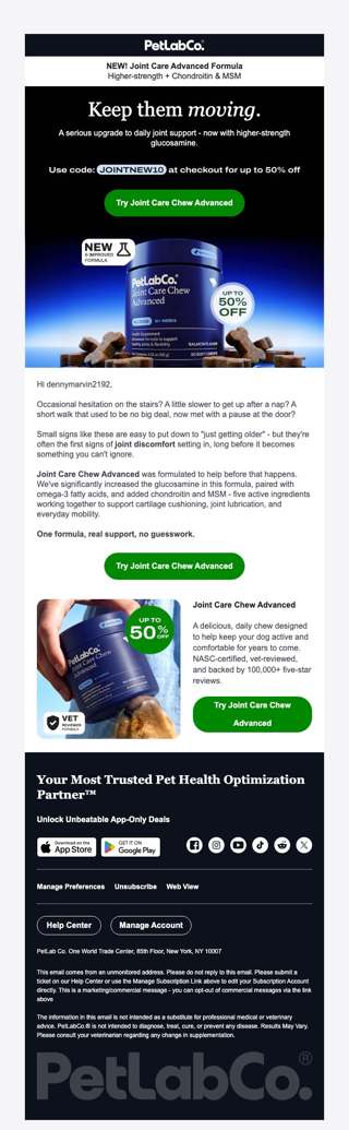 New Formula! Joint Care Chew Advanced just got a serious upgrade...