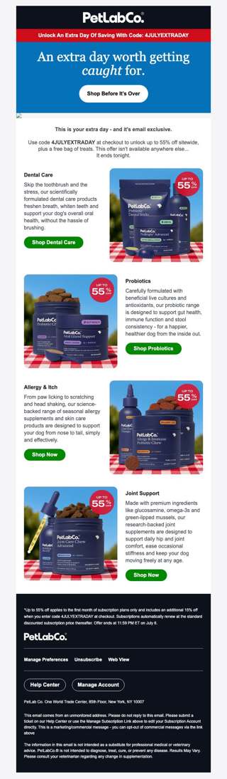 Surprise! Savings extended....