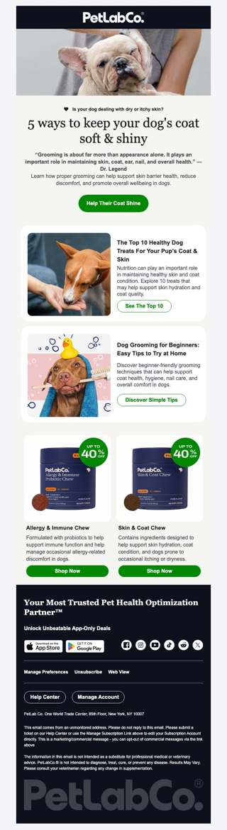 Is your dog's grooming routine supporting their health?