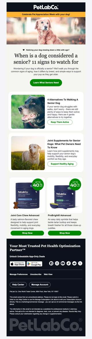 Is your dog starting to slow down?