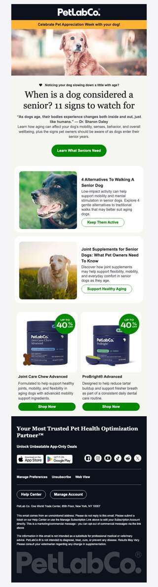 Is your dog starting to slow down?
