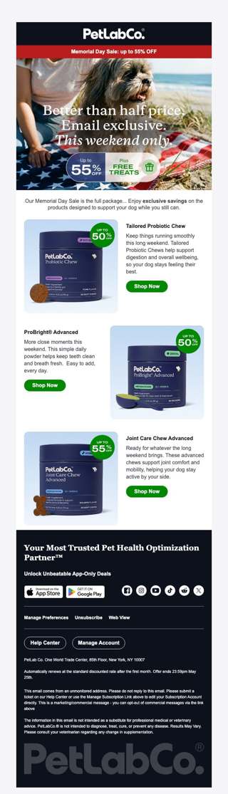 Better than half price on trusted formulas, ends soon.