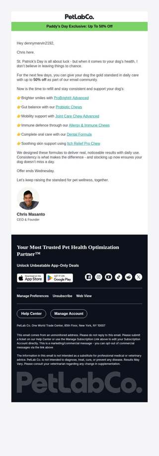 Don't leave their health up to chance...