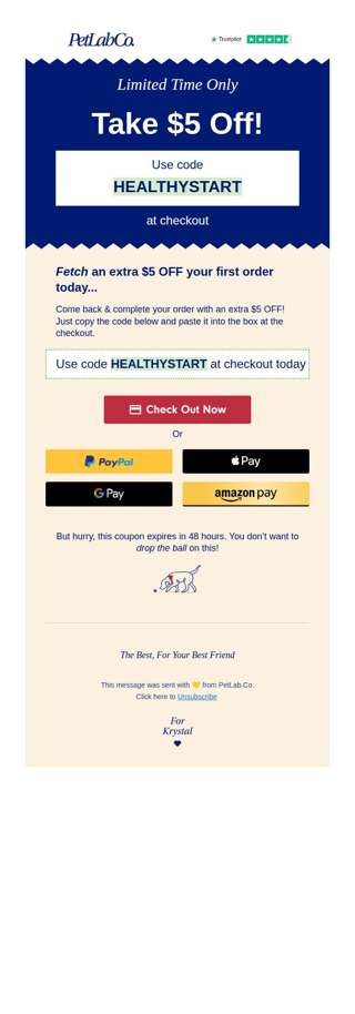 Fwd: Get $5 off your order!