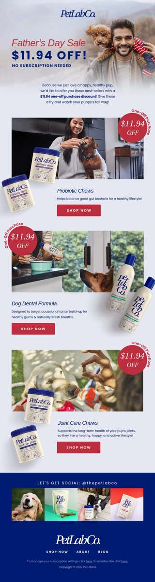 $11.94 OFF our best-sellers for Father’s Day